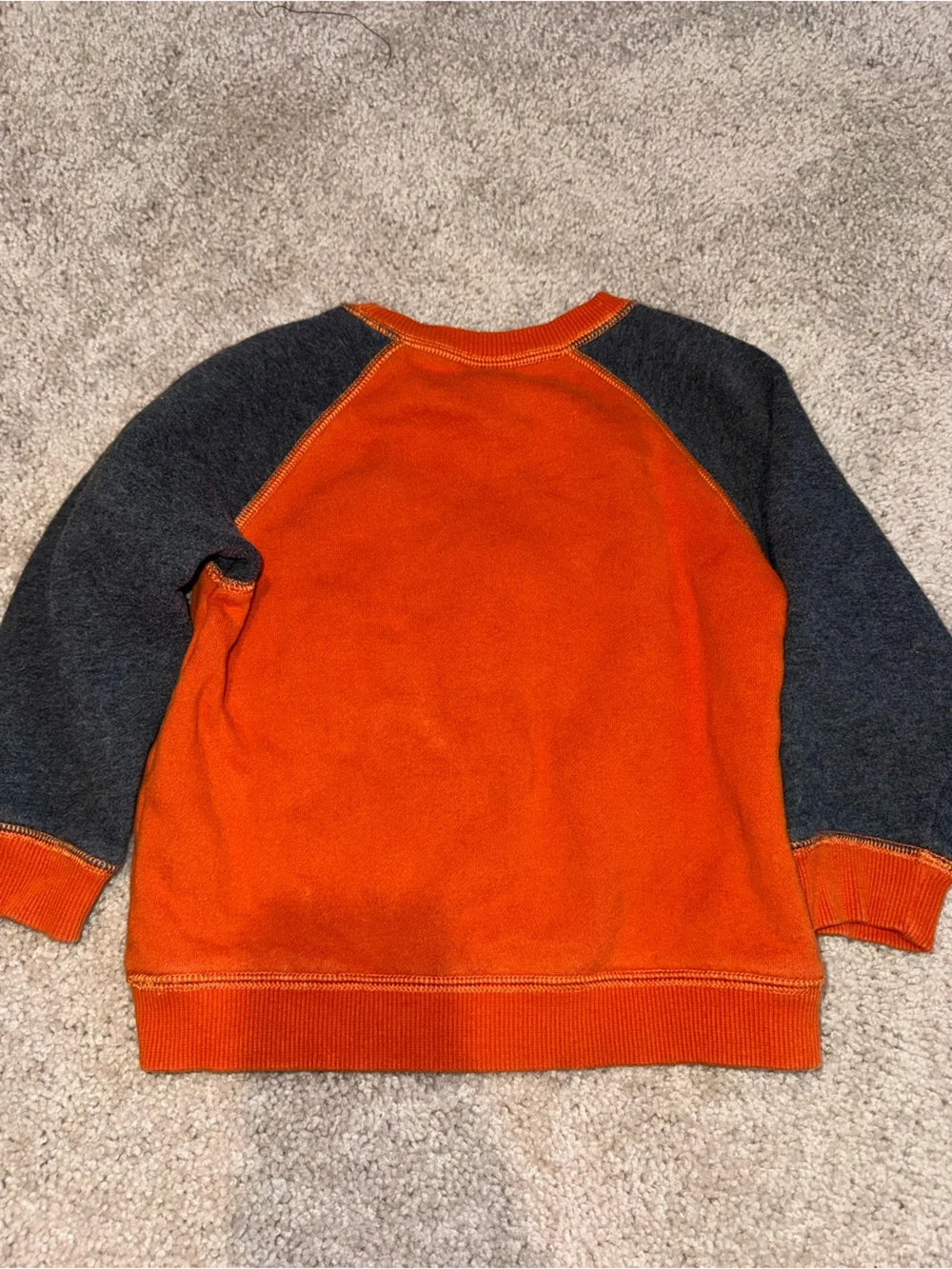 Gymboree Orange and Gray Football Sweatshirt